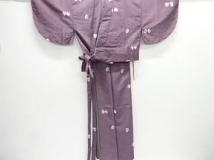 御所人形模様二部式小紋着物